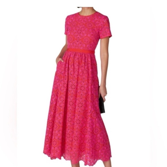 J. Crew Dresses & Skirts - J. Crew Pink Lace Maxi Dress NWT
